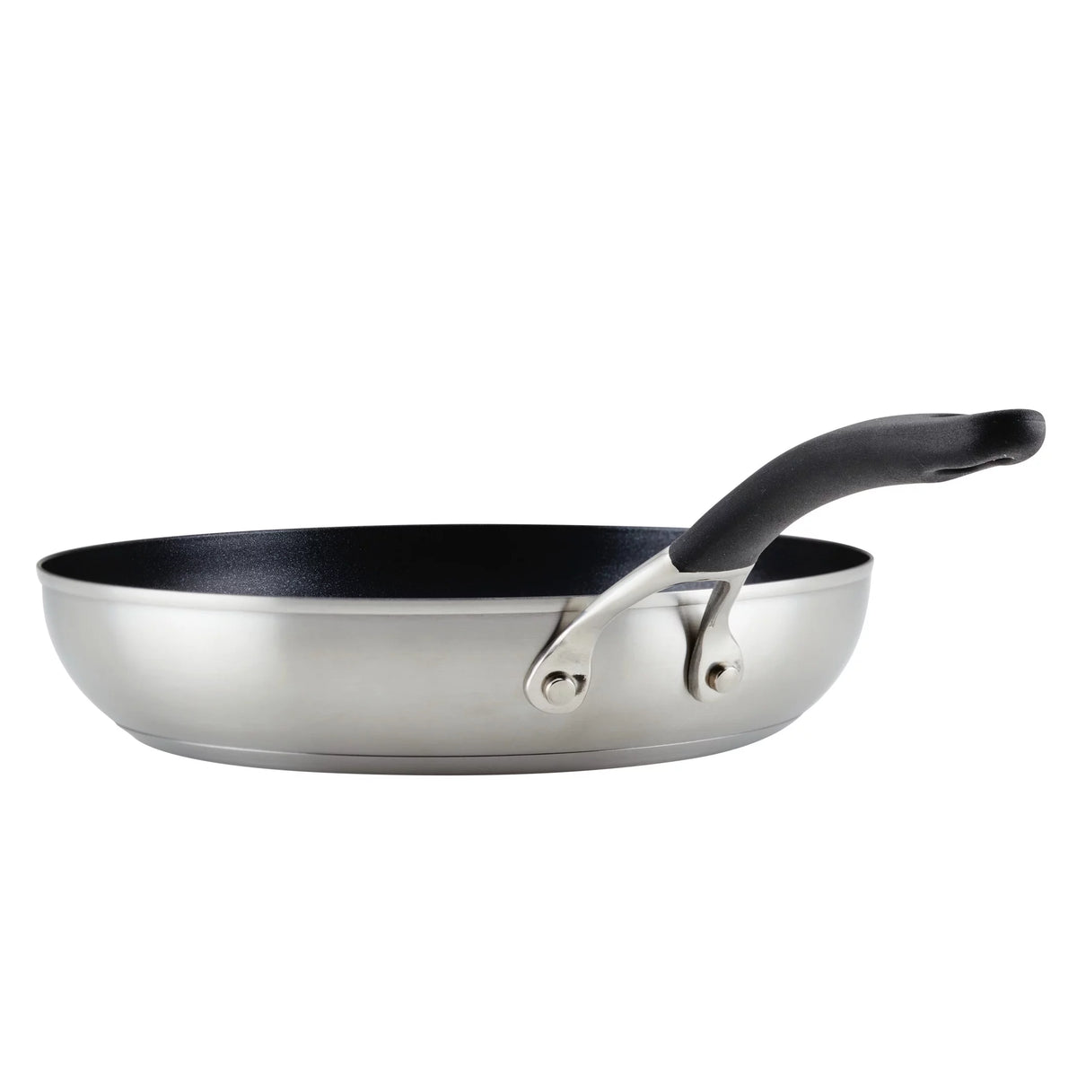 Silver Stainless Steel Skillet B7183