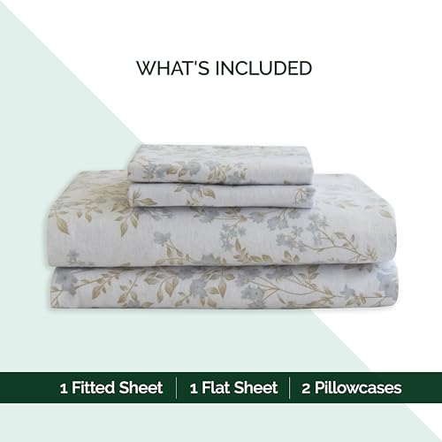 4-Piece 100% Turkish Cotton Flannel Sheet Set Queen R221
