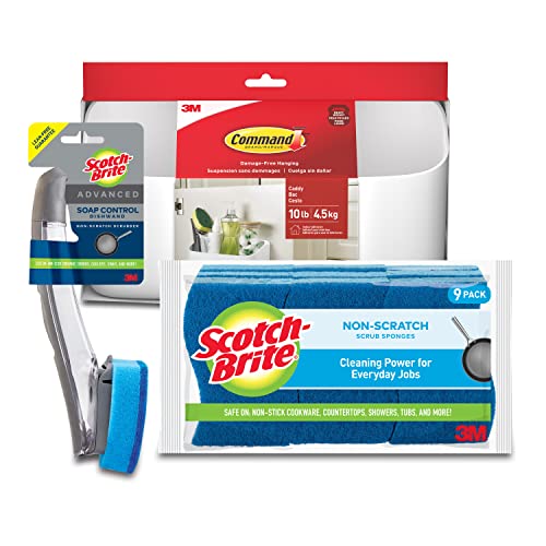 10 Lb Large Organizing Caddy with 4 Command Strips, White B2165