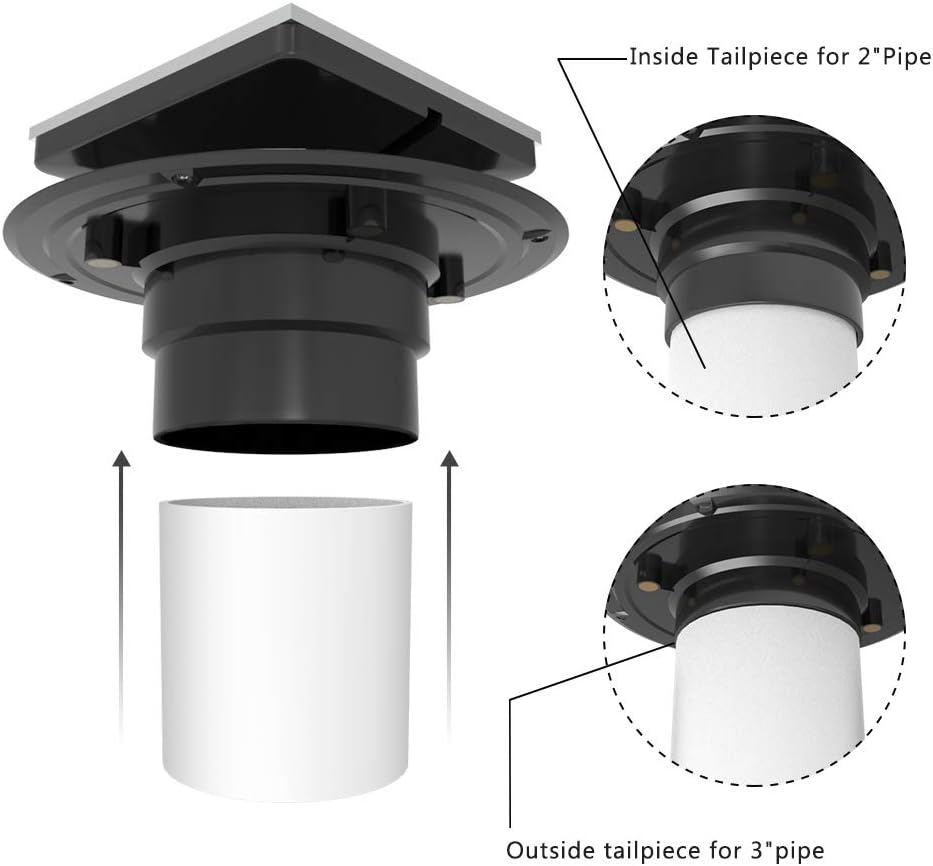 Tile-in Shower Drain with Hair Catcher, Polished Chrome, Pack of 2 Q1133
