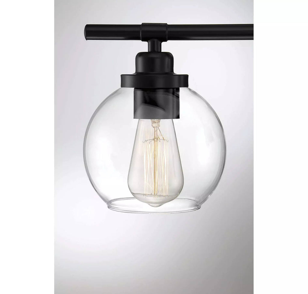 Matte Black 2 Light Bath U1277