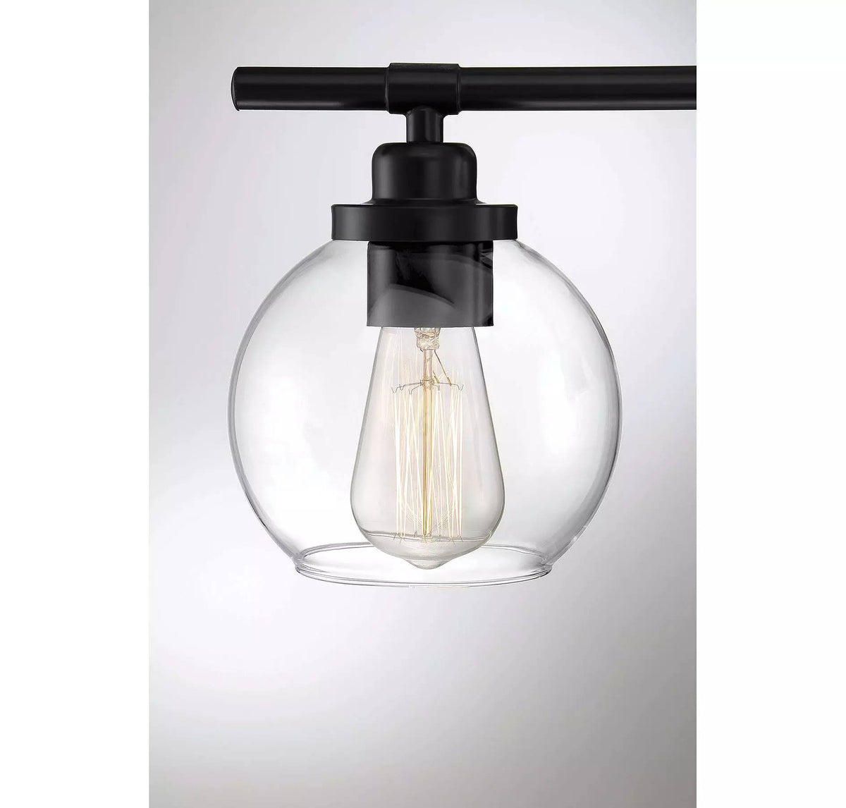 Matte Black 2 Light Bath U1277