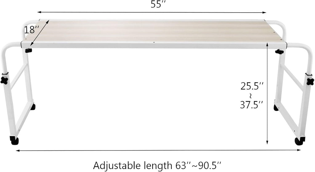 47 Inch Rolling Overbed Table T523