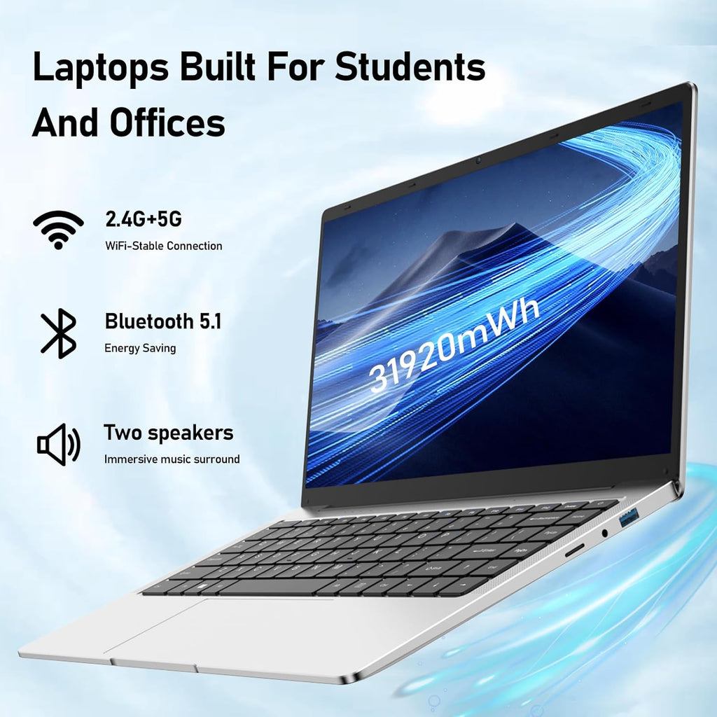 14.1" FHD IPS LCD Windows Laptop Computer, 8GB DDR4 RAM, 512GB M.2 SATA SSD, Intel Celeron J4105 Processor V44683