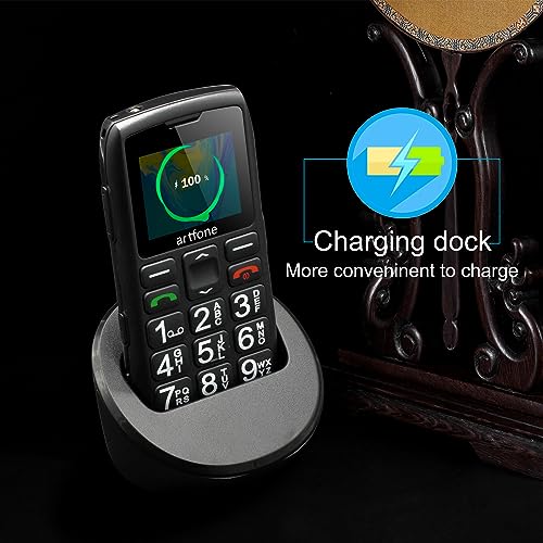 Black Big Button Cell Phone Unlocked LTE G6484