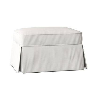 Classic Bleach White Rectangle Standard Ottoman I639688