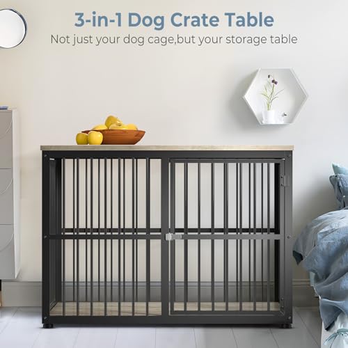 XL Wooden Dog Crate with 3 Doors N25603