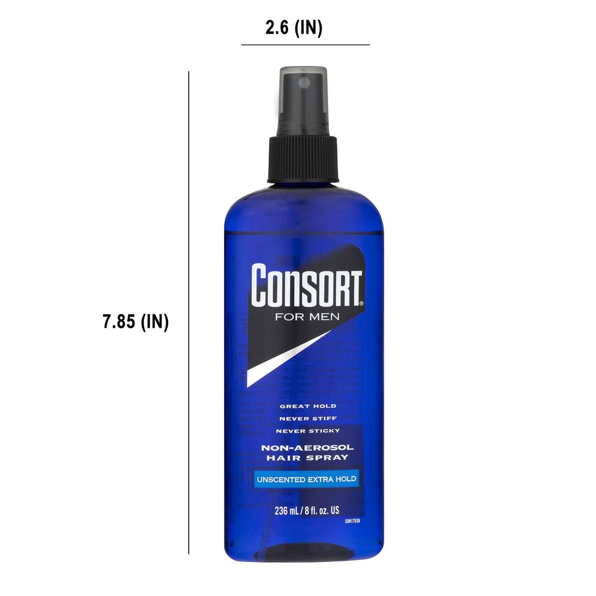 Unscented X-Hold Hair Spray 8 Ounce (236ml) 2 Pack R605213