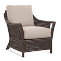 Navy Brown Beige Stripe Wide Armchair D392851