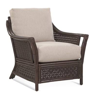 Navy Brown Beige Stripe Wide Armchair D392851