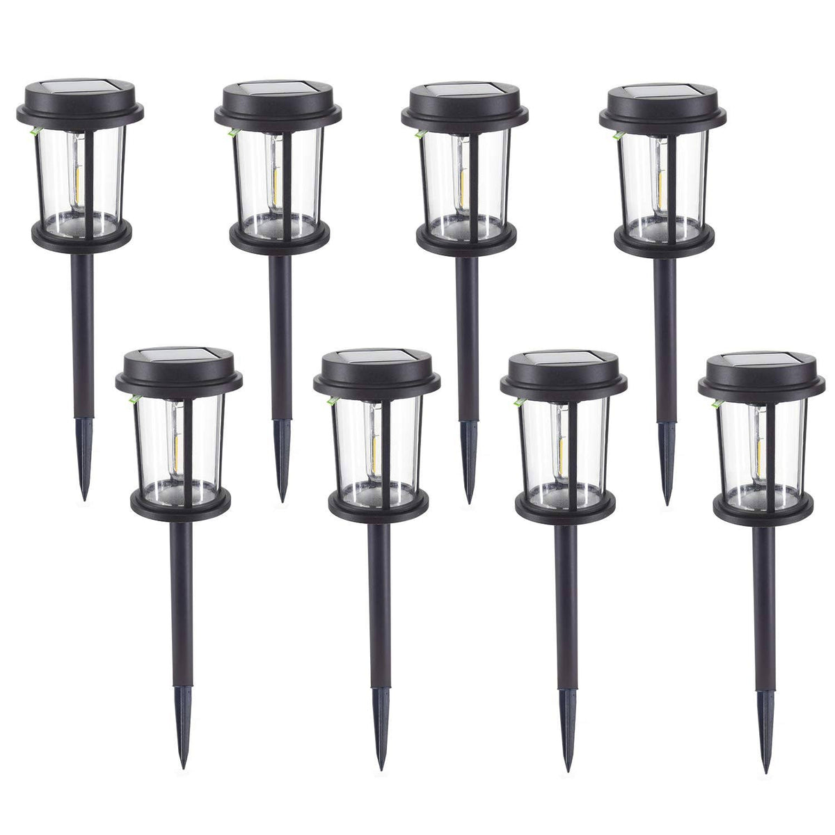 Warm Yellow Solar LED Pathway Lights Q1149
