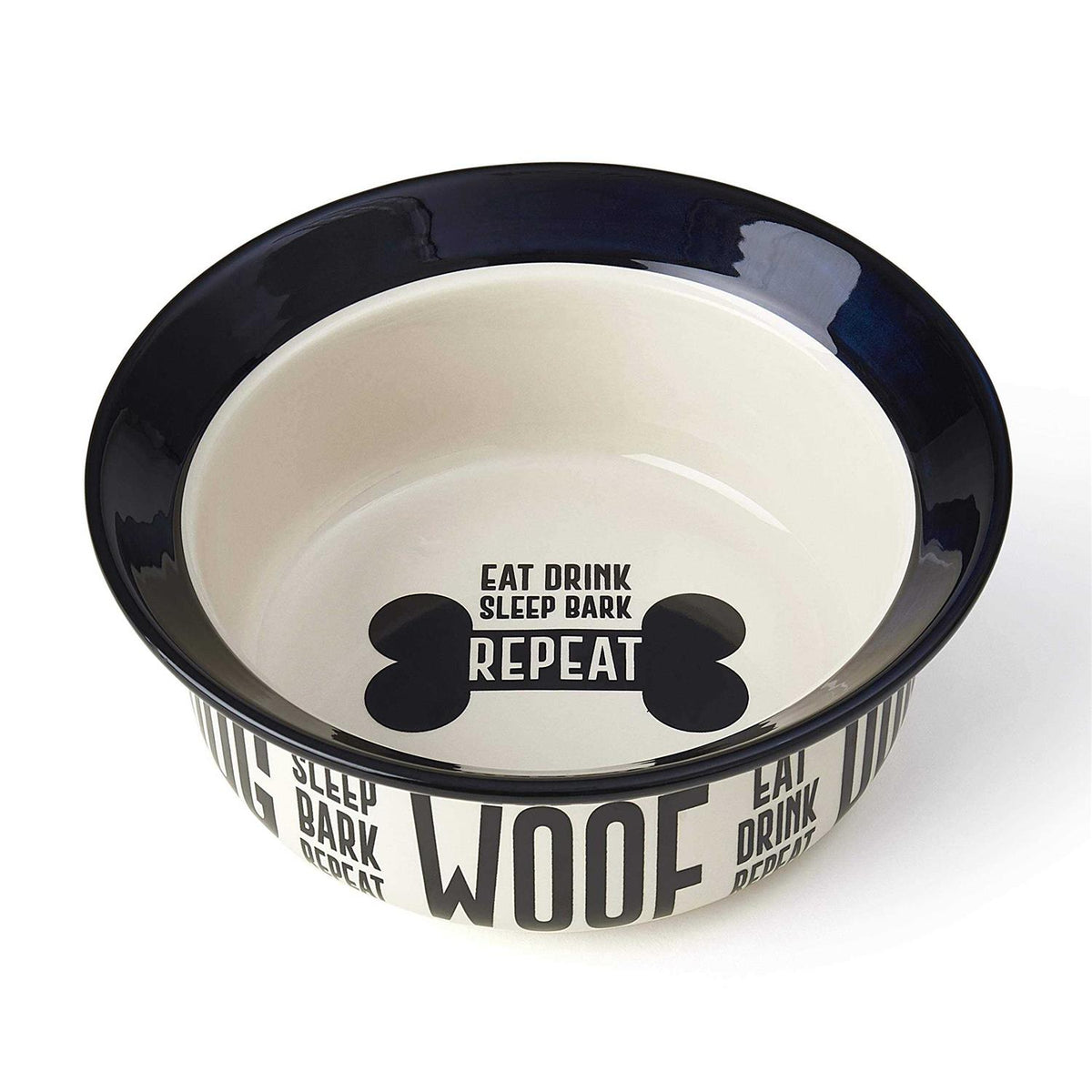 Stoneware Dog Bowl I910721