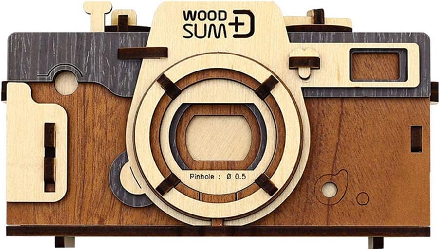 Pinhole Camera Retro Wooden 3D Puzzle DIY Kits Pack of 2 R6638