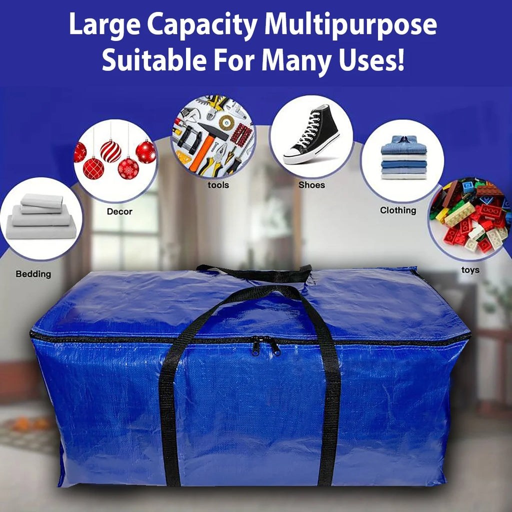 6 Pack 24 gal Moving Storage Bags with Top Zipper S471904