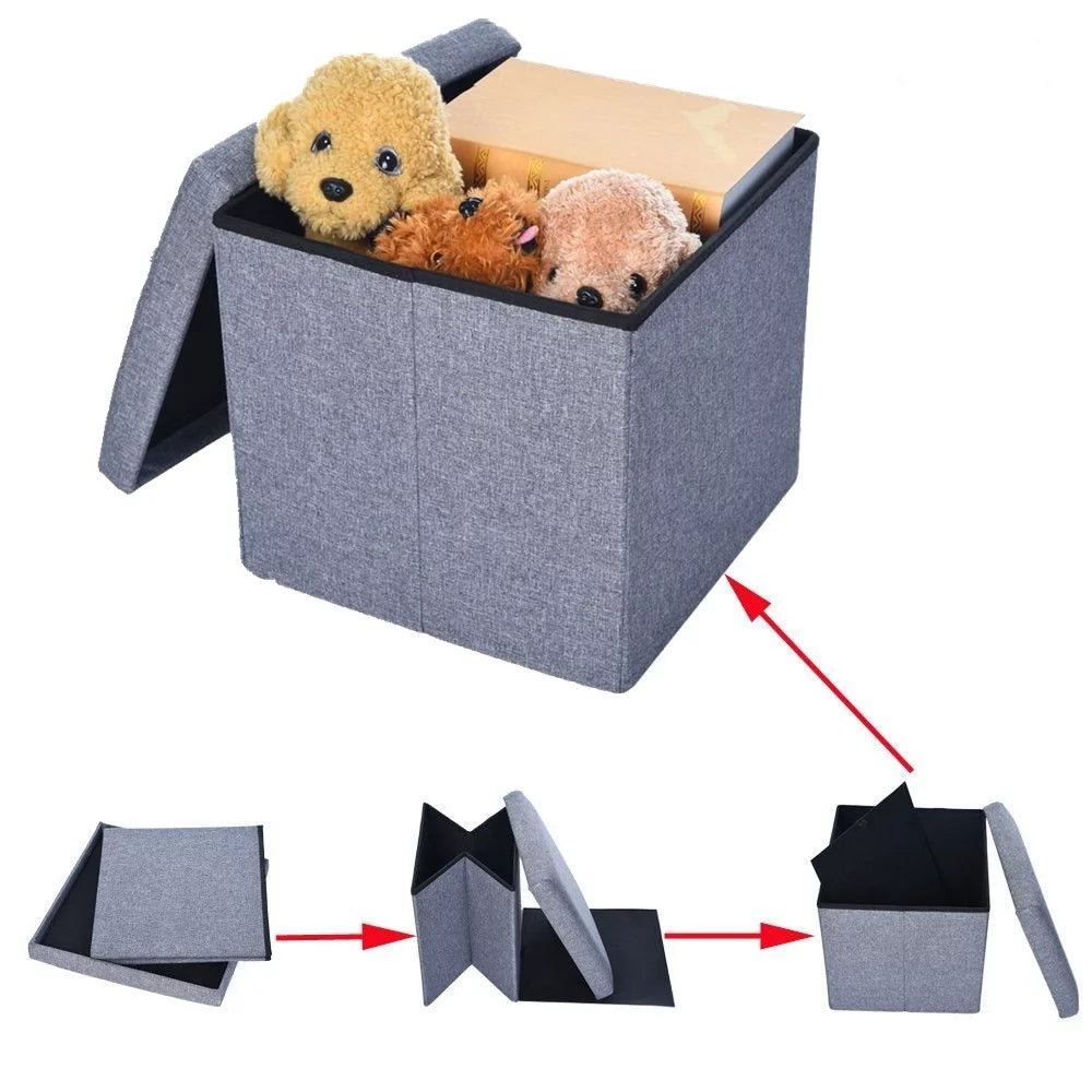 Foldable Fabric Storage Stool Z425931