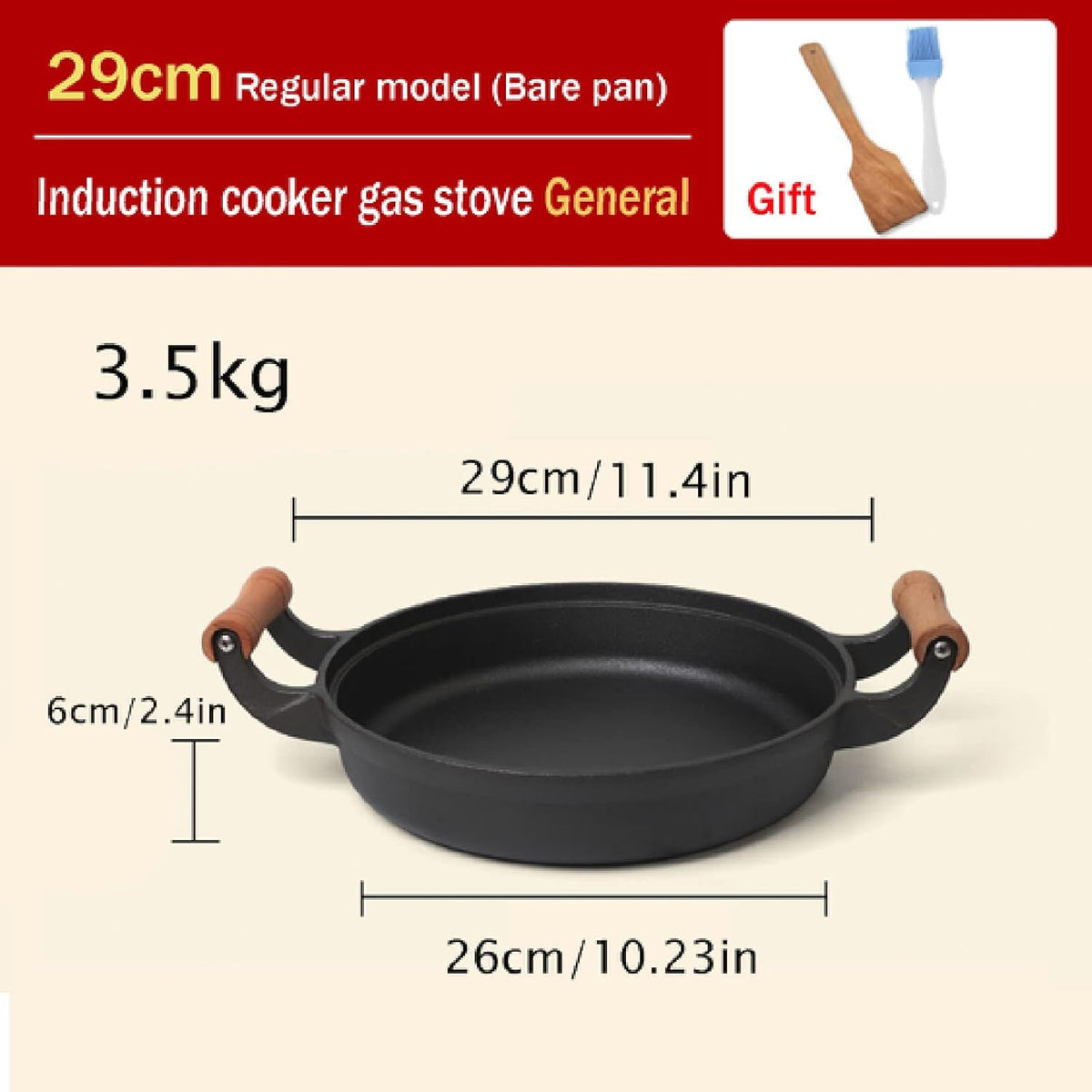 Cast Iron Skillet with Double Assist Handle G3339