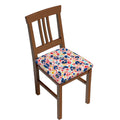 Hand Painted Leopard Print Dining Chair Seat Covers L5514