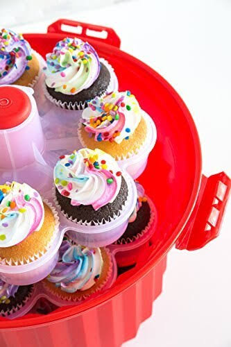 Red Cupcake Carousel C61215