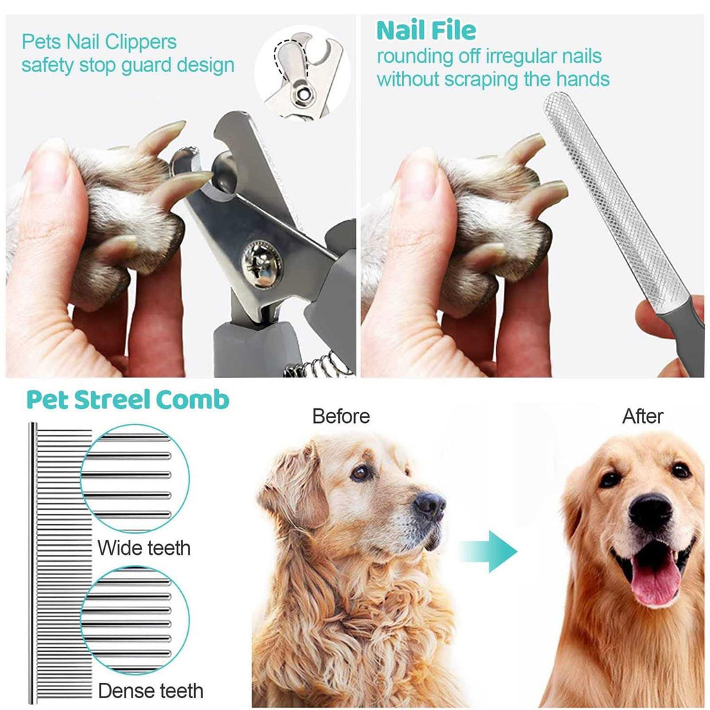 Pet Grooming Hammock Harness with Nail Clippers Trimmer Nail File F26050