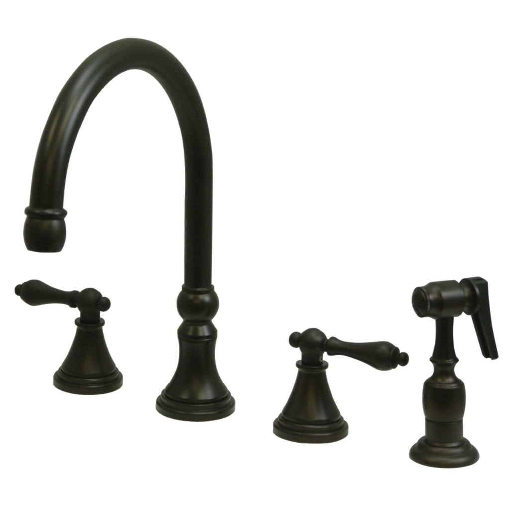 Widespread Kitchen Faucet Oil Rubbed Bronze J944285