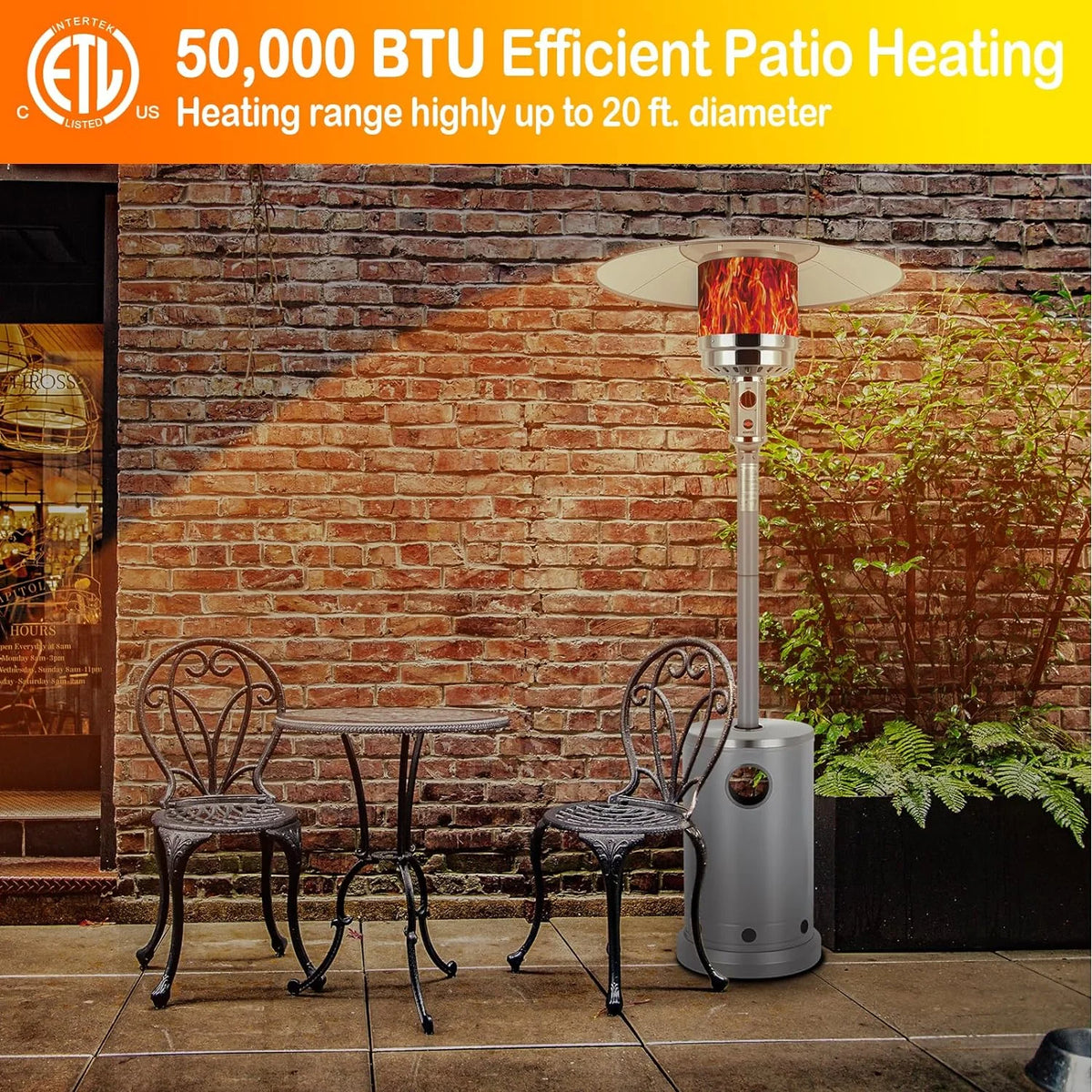 50,000 BTU Outdoor Propane Gas Heater R4335