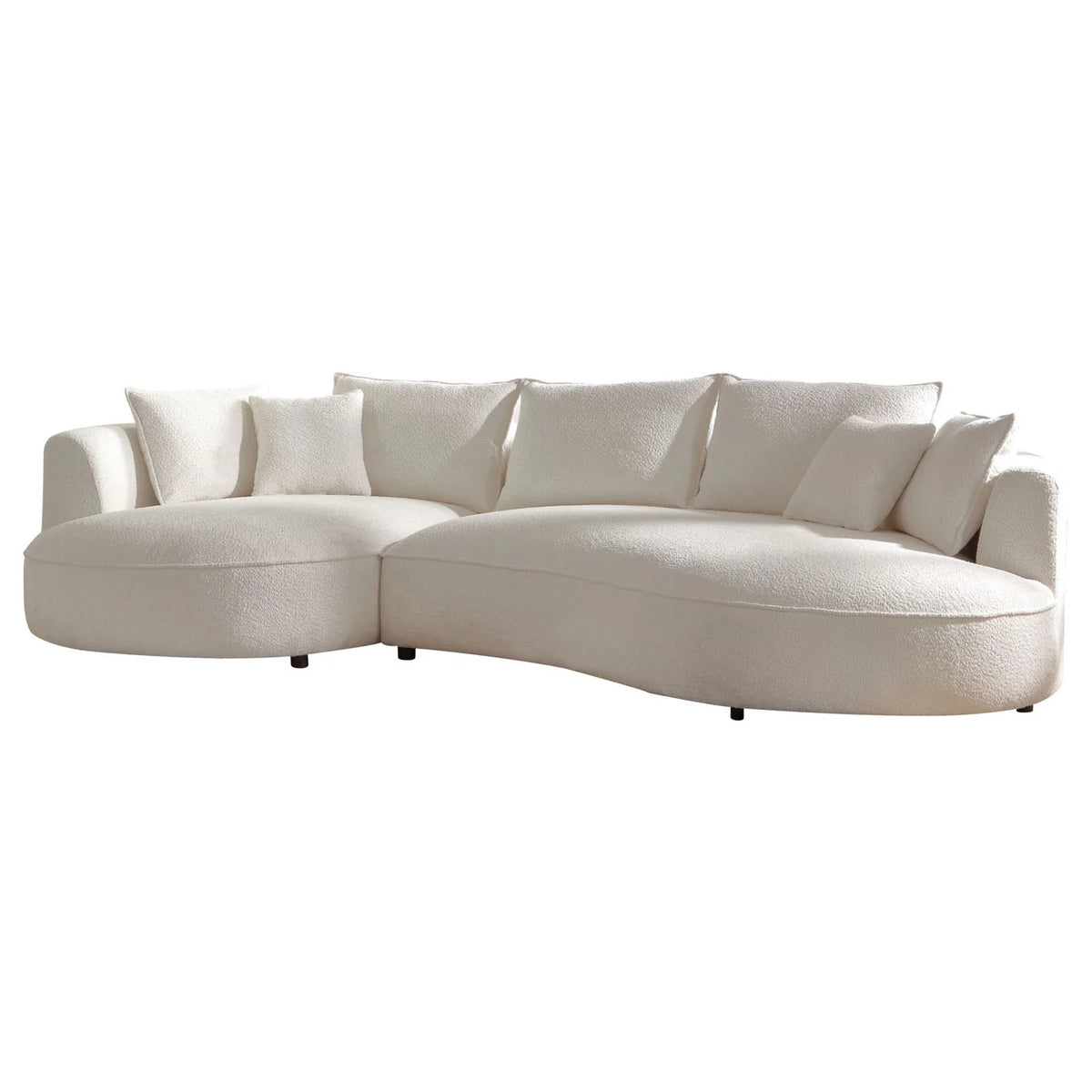 Modern Vintage Velvet Sectional Sofa with Chaise B920