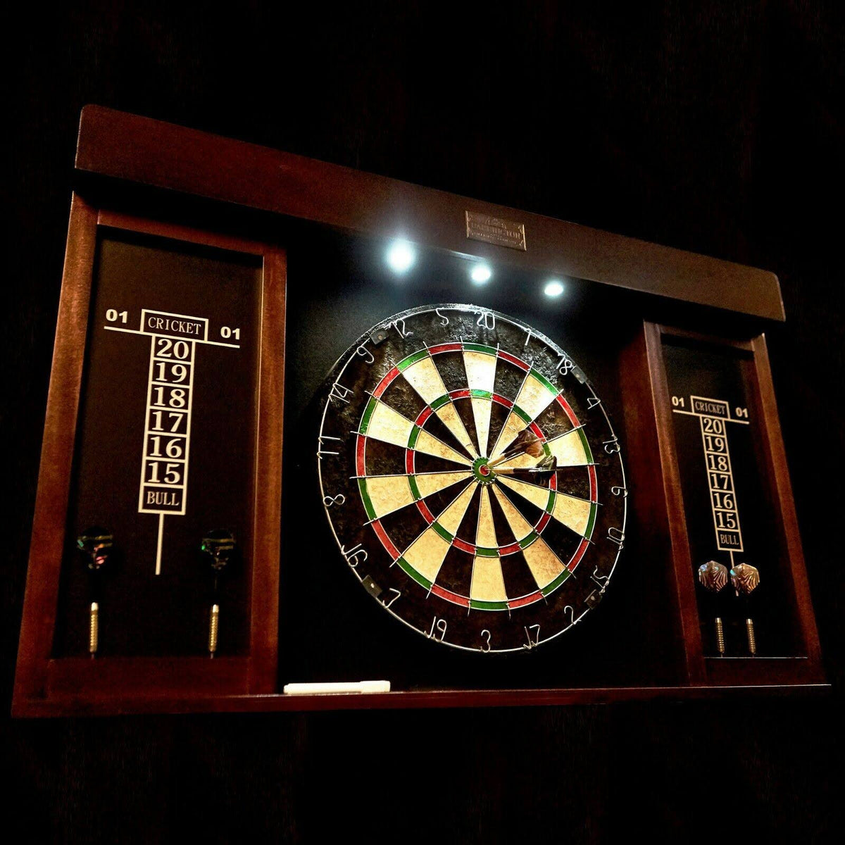 40 inch Dartboard Cabinet with LED Light Y54552