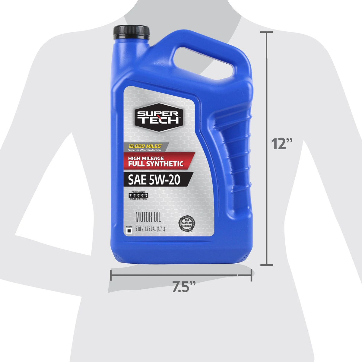 5W-20 Full Synthetic Motor Oil, 5 Quarts H958549