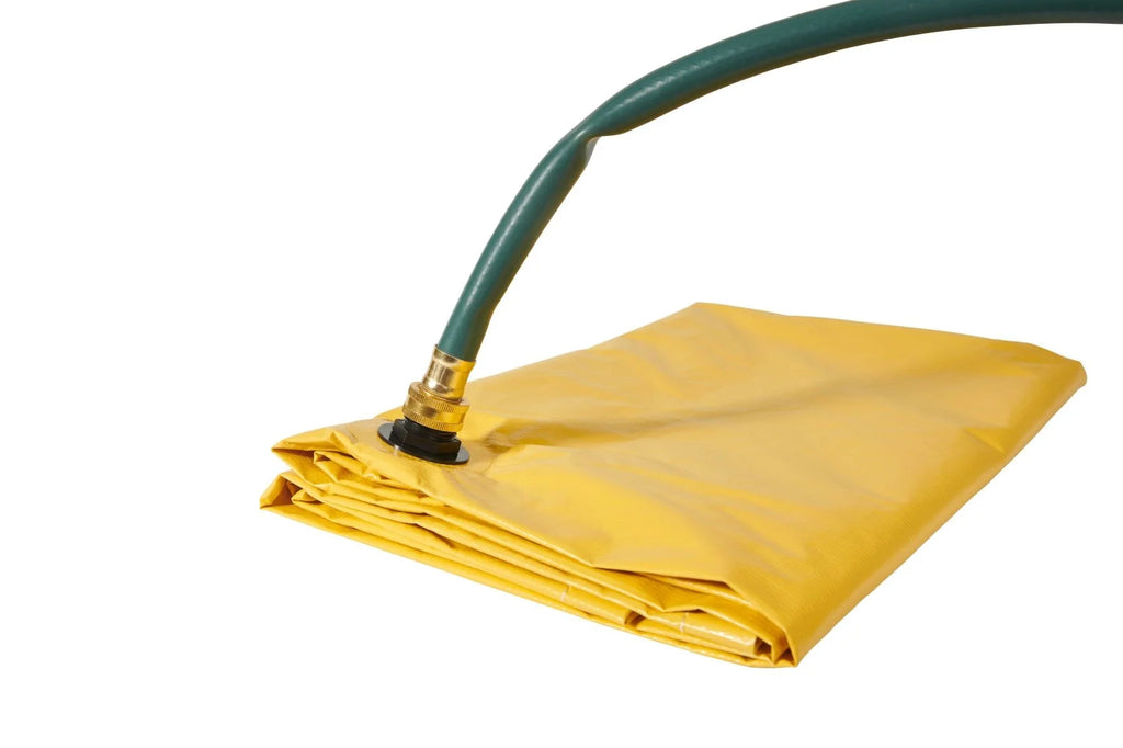(2 Pack) 5' x 5' Heavy Duty Drain Tarp Yellow P25938