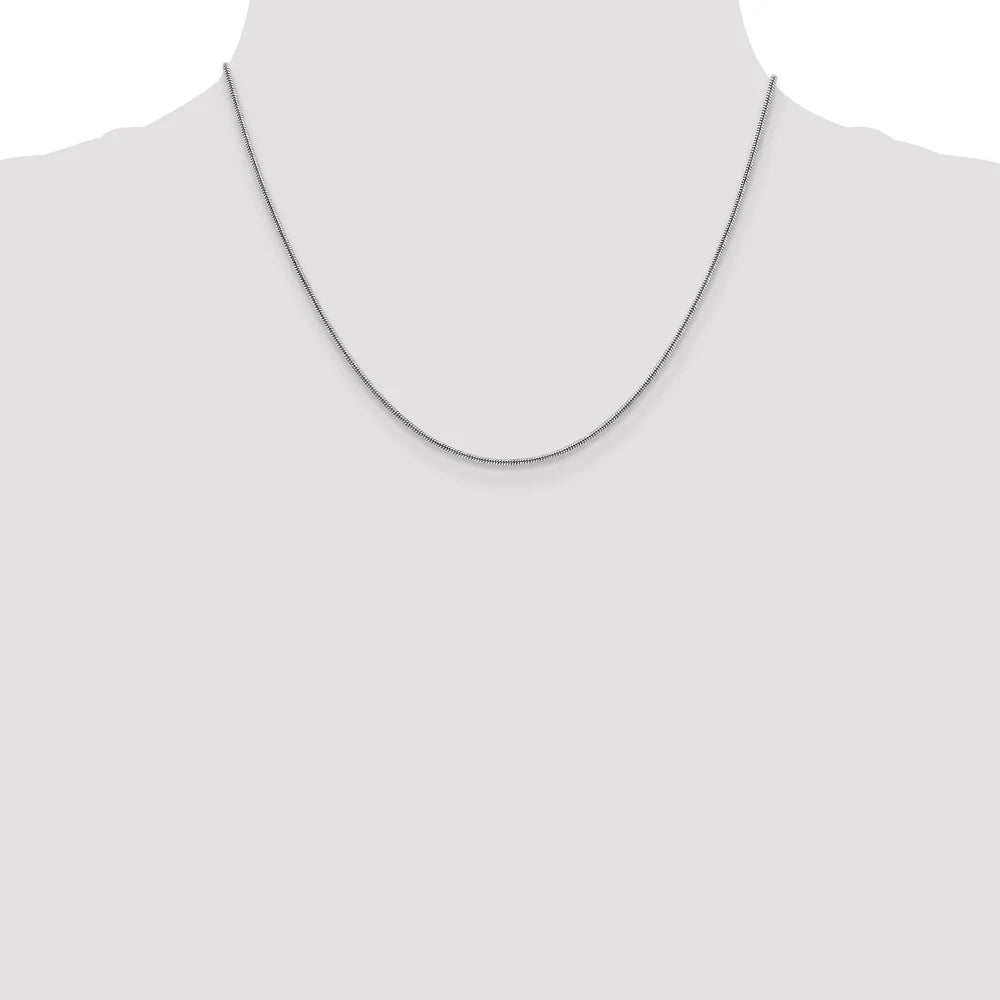 14K White Gold Snake Chain Necklace 18" S6743