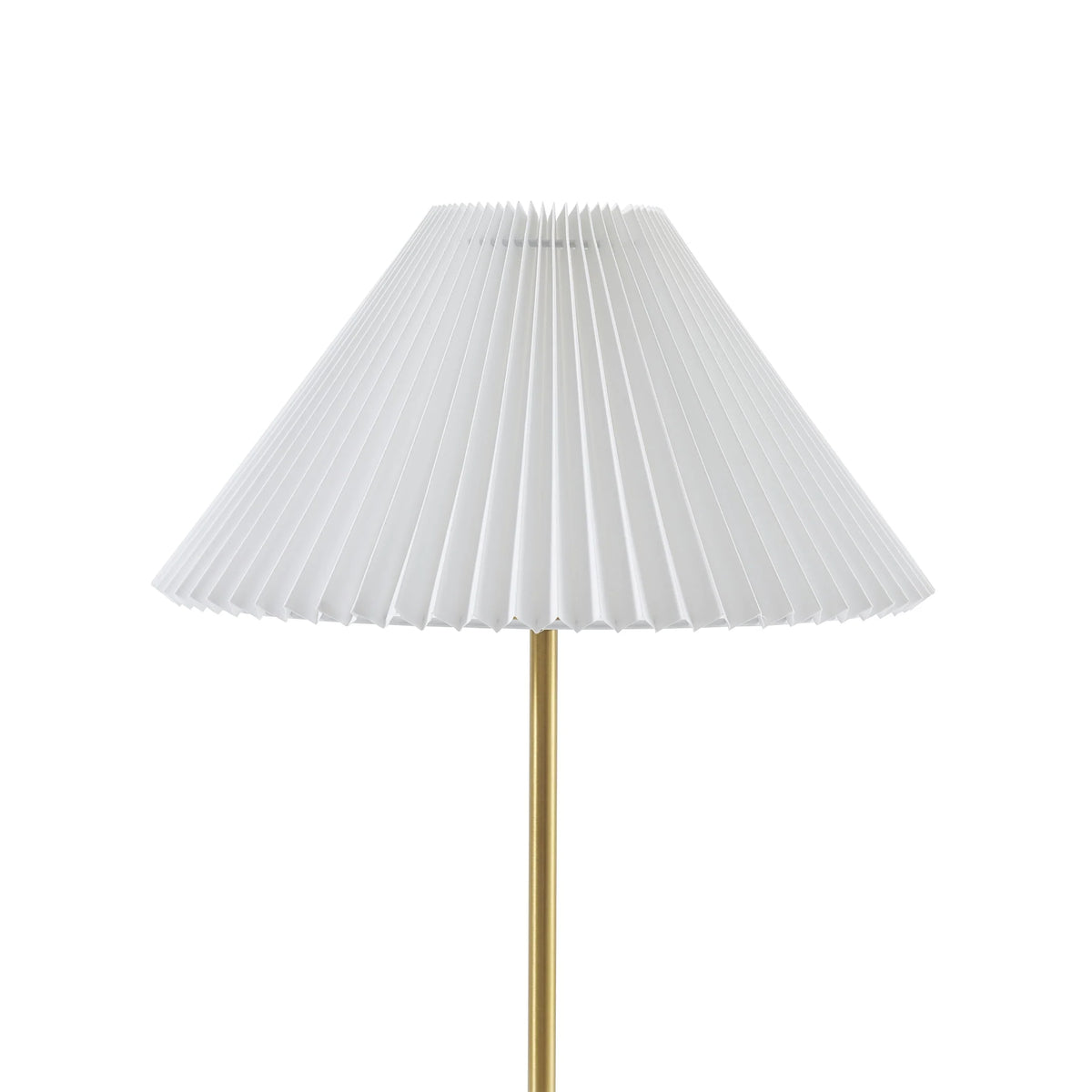 Brass Table Lamp with Pleated Shade P8654