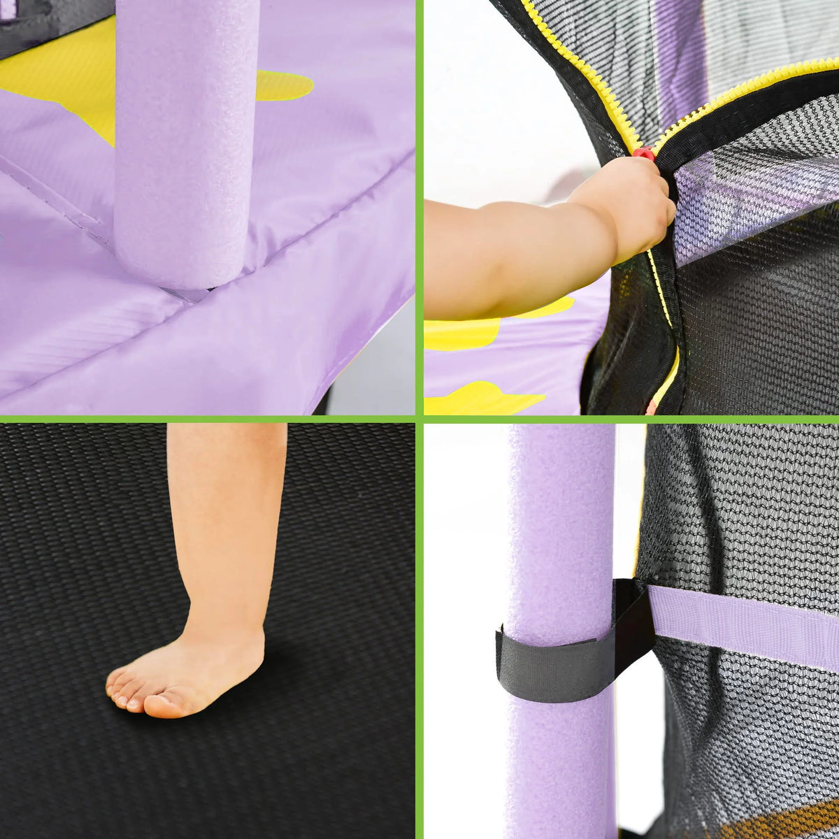 55'' Trampoline with Safety Enclosure Net L964