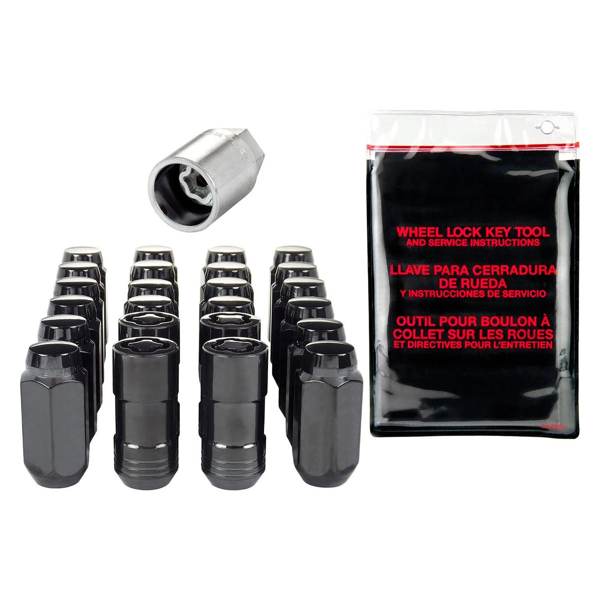 14x1.5 Black Wheel Locks I4210