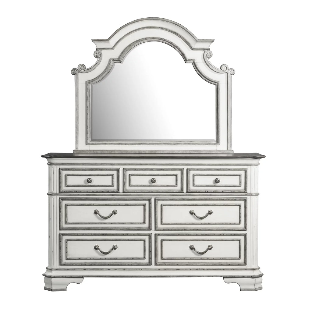 7-Drawer Dresser with Mirror Set N165