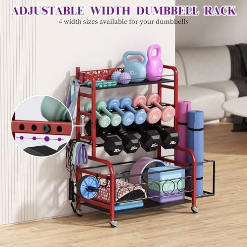 Dumbbell Rack with Wheels O6979