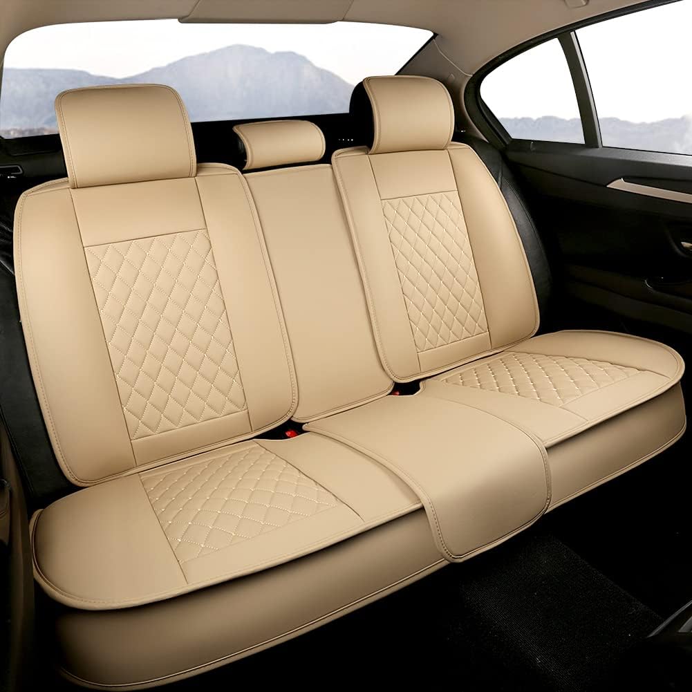 Beige Front Car Seat Covers A9181