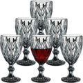 Smoke Gray 8 Ounce Wine Glass Set of 6 K88360
