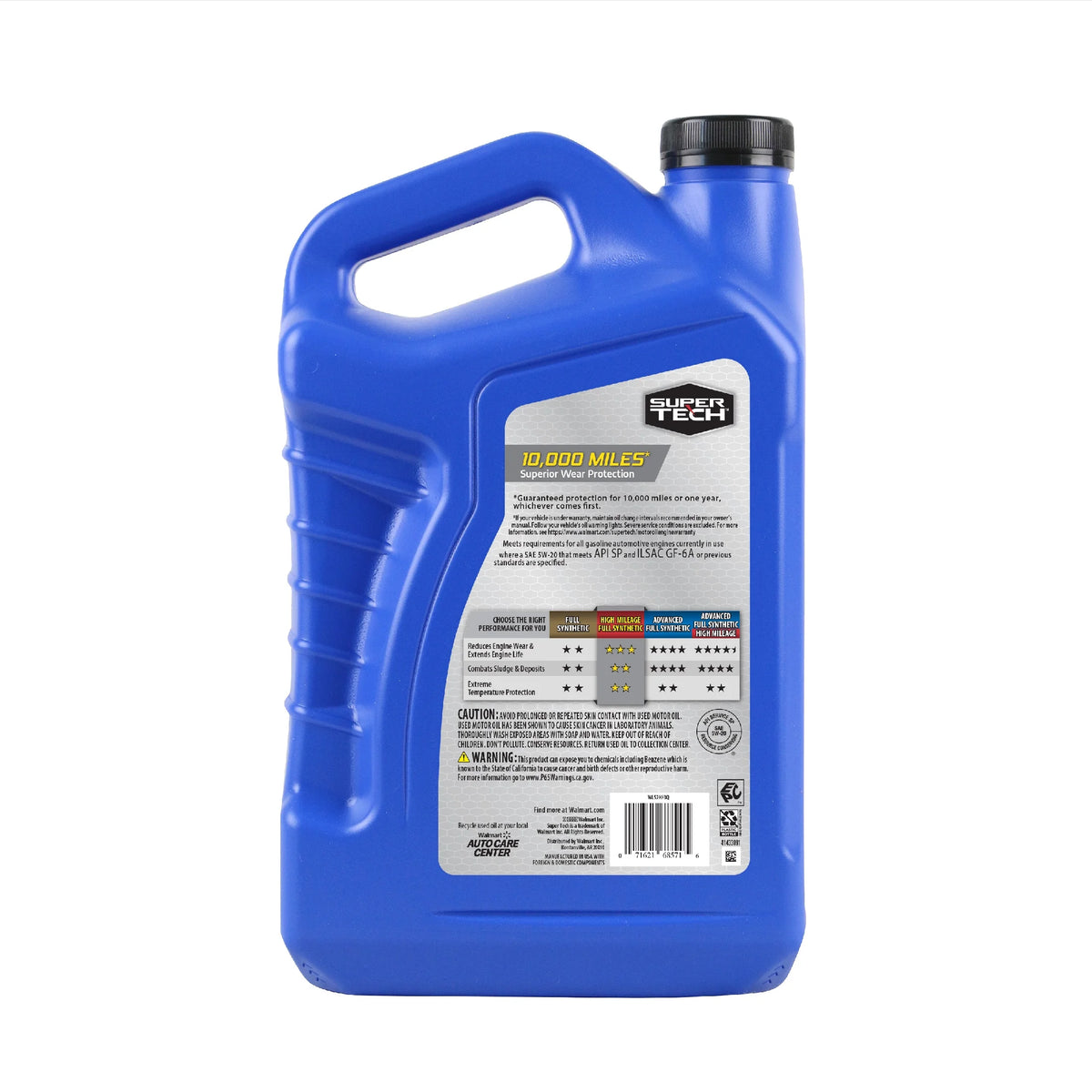 5W-20 Full Synthetic Motor Oil, 5 Quarts H958549