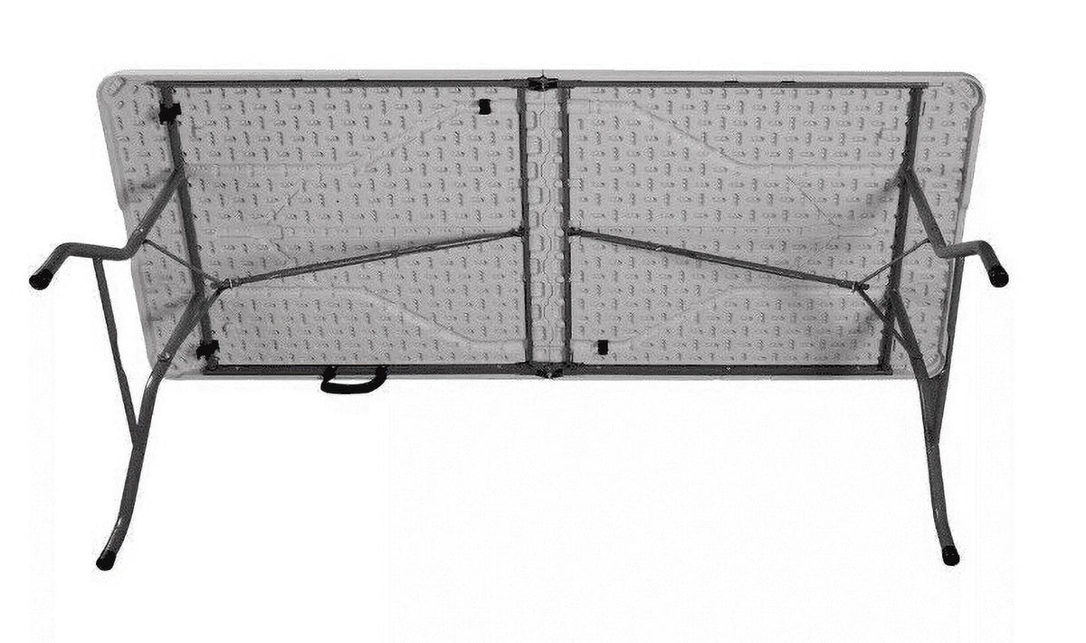 6 Foot Folding Table White Speckle J3301