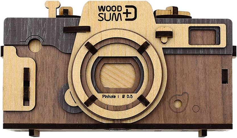 Pinhole Camera Retro Wooden 3D Puzzle DIY Kits Pack of 2 R6638