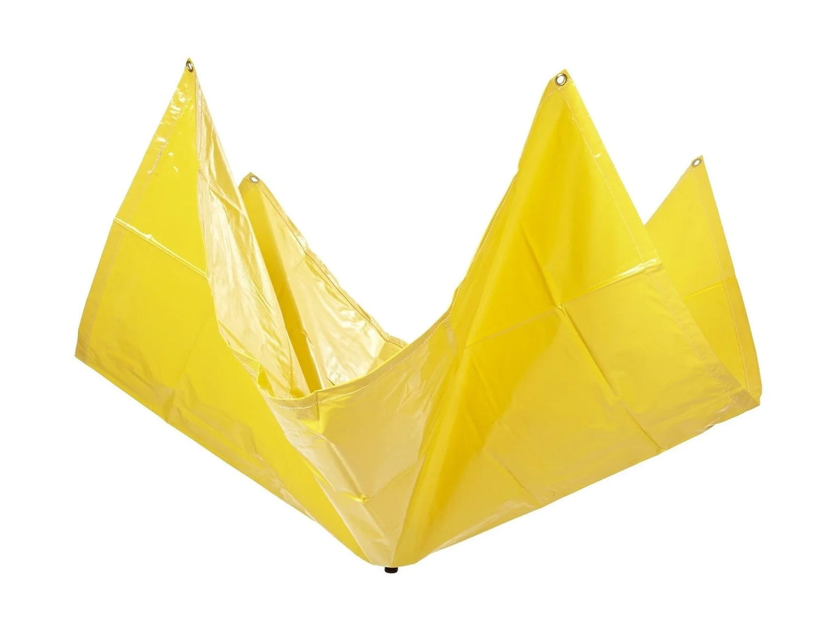 (2 Pack) 5' x 5' Heavy Duty Drain Tarp Yellow P25938