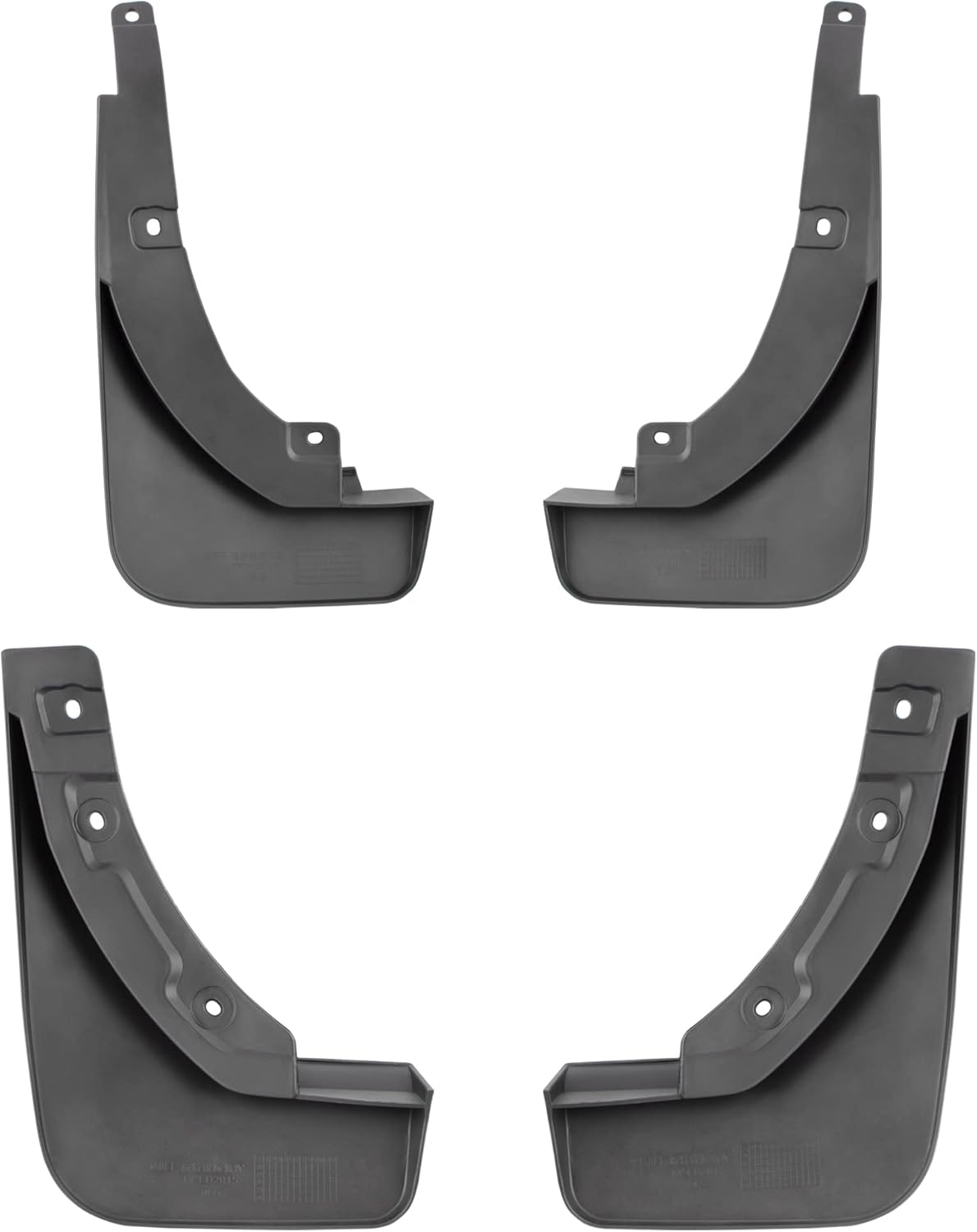 Set of 4 Front and Rear Mud Flaps Splash Guards for Ford Escape 2020 2021 Sport Utility Mud Guard Set W840351
