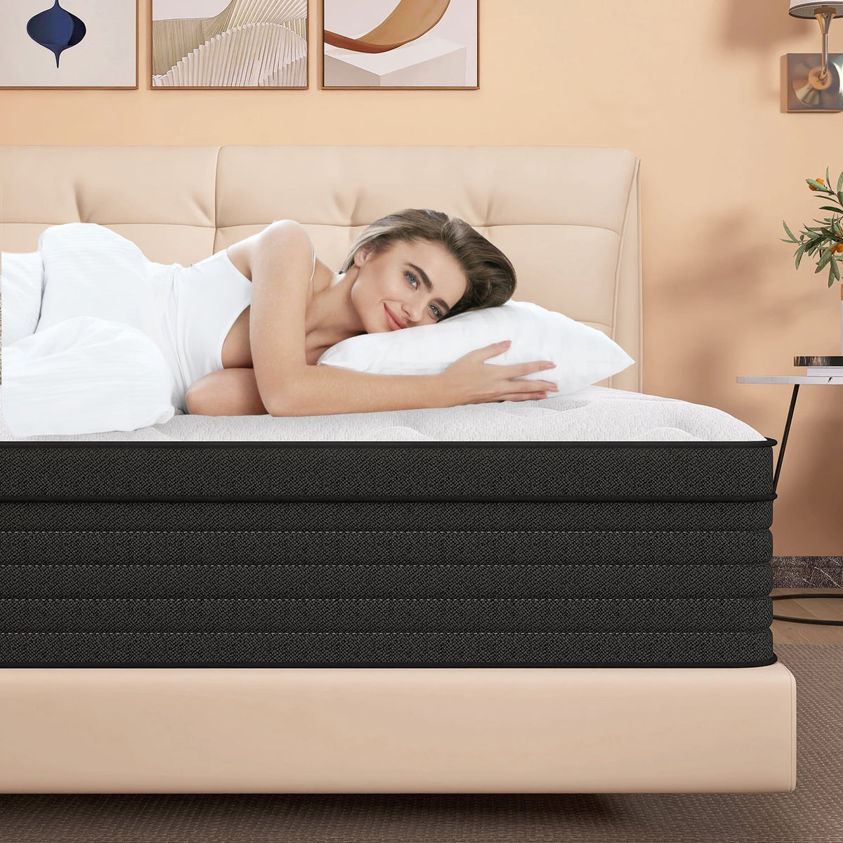 14 inch Hybrid Gel Memory Foam Pocket Spring Twin Mattress E51858