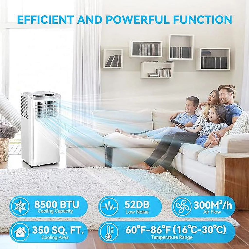 Portable Air Conditioners 8500 BTU White A38592