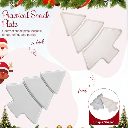 2pcs Tree Shaped Plastic Serving Tray W69760