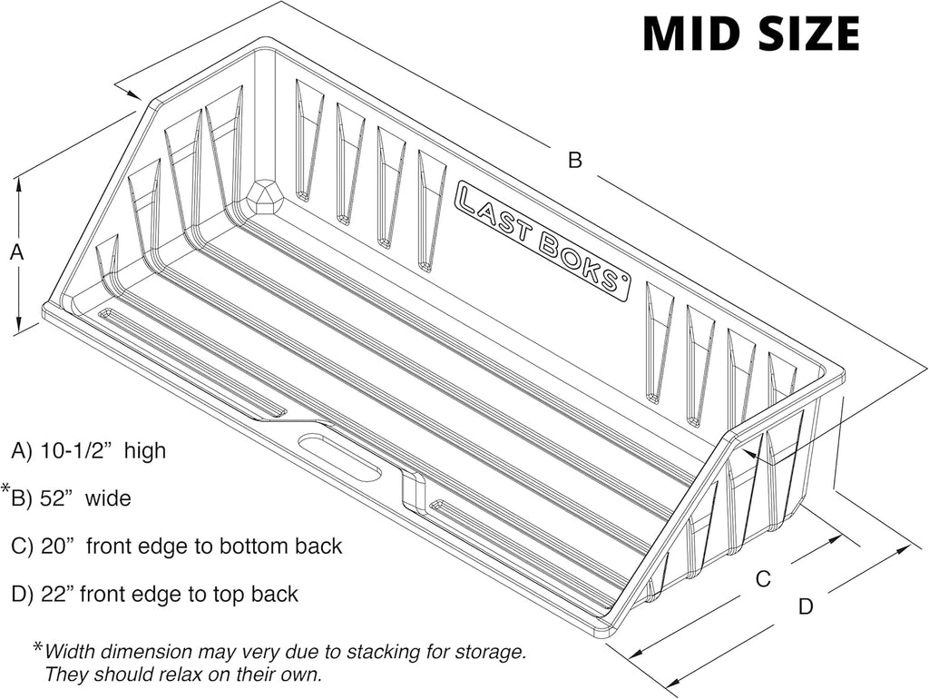 Mid Size Truck Bed Cargo Box Organizer S724