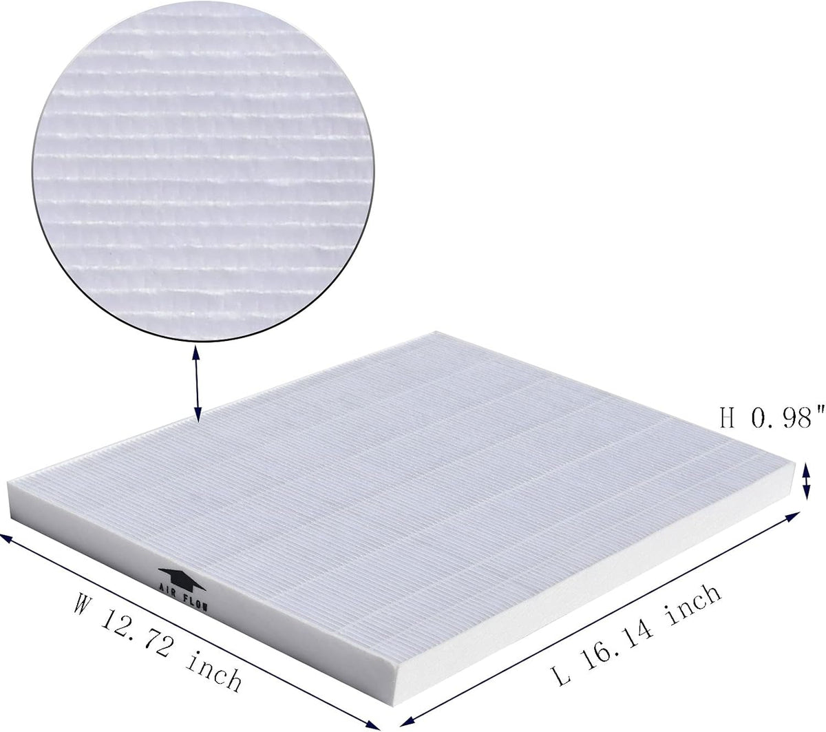 2 Pack Replacement HEPA Filter and Activated Carbon Filter for Air Purifier I2222