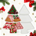 2pcs Tree Shaped Plastic Serving Tray W69760