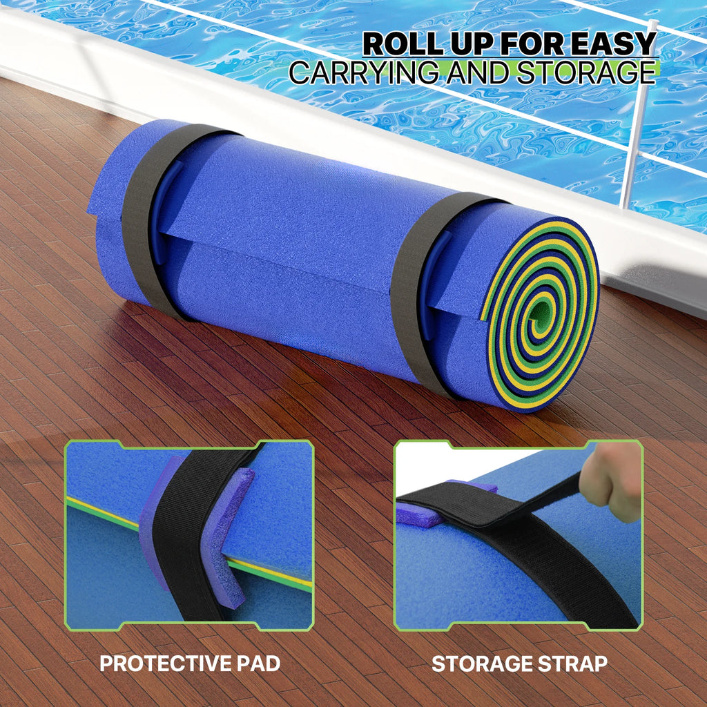 9x3FT 3-Layer Tear-Resistant XPE Foam Water Floating Pad U115875
