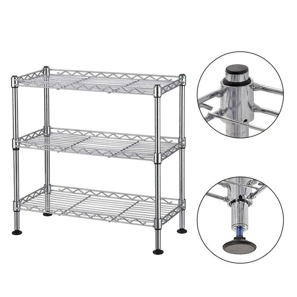 3-Tier Zinc Cabinet Organizer X60555